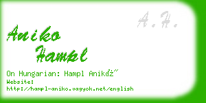 aniko hampl business card